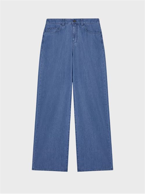 Jeans palazzo in denim effetto used EMPORIO ARMANI | W000737AF21623MB003